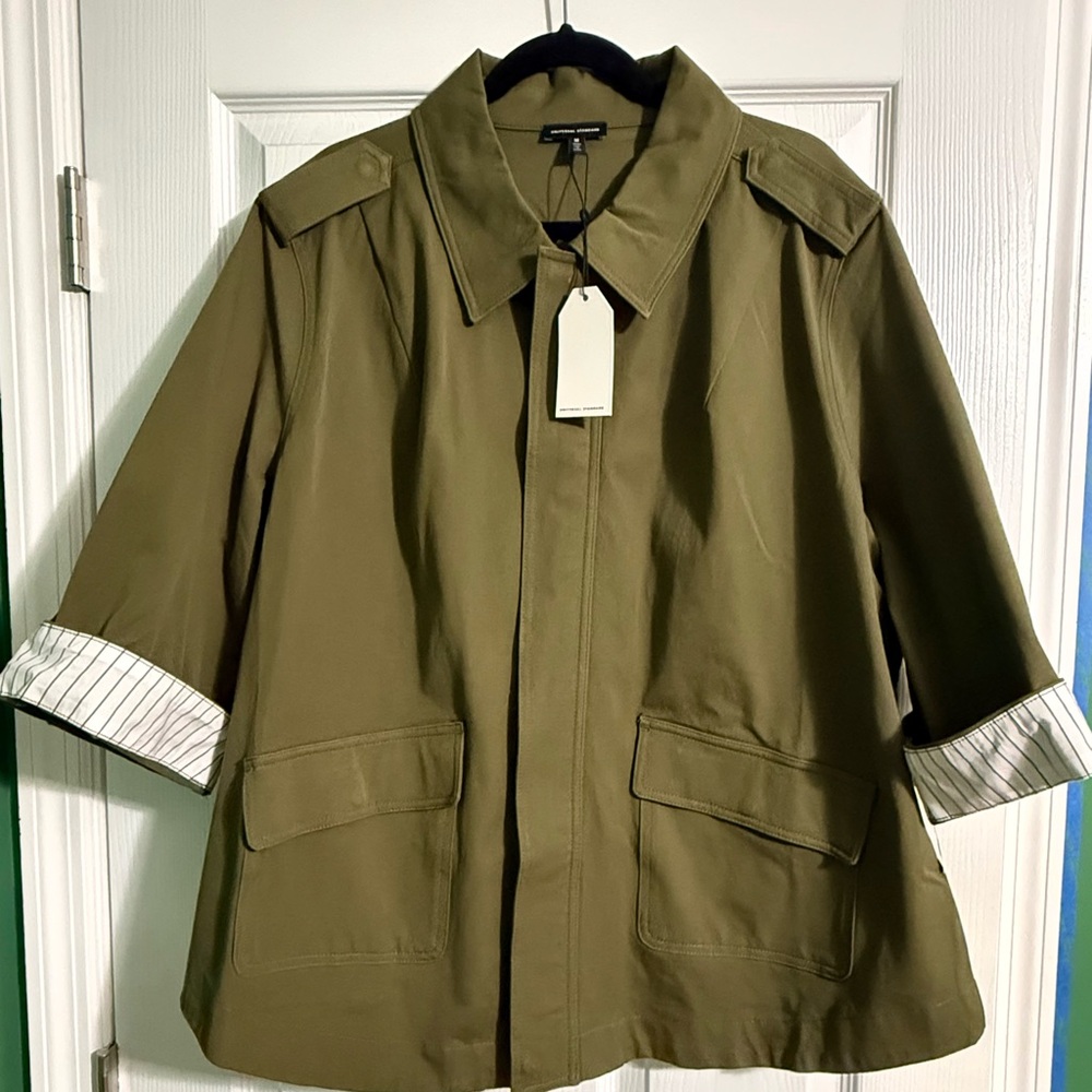 Universal Standard Upstate Stretch Cotton Twill Jacket- NWT M 18-20